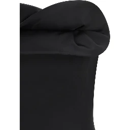 Black Fleece Wool Top