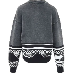 Black Cotton Sweatshirt