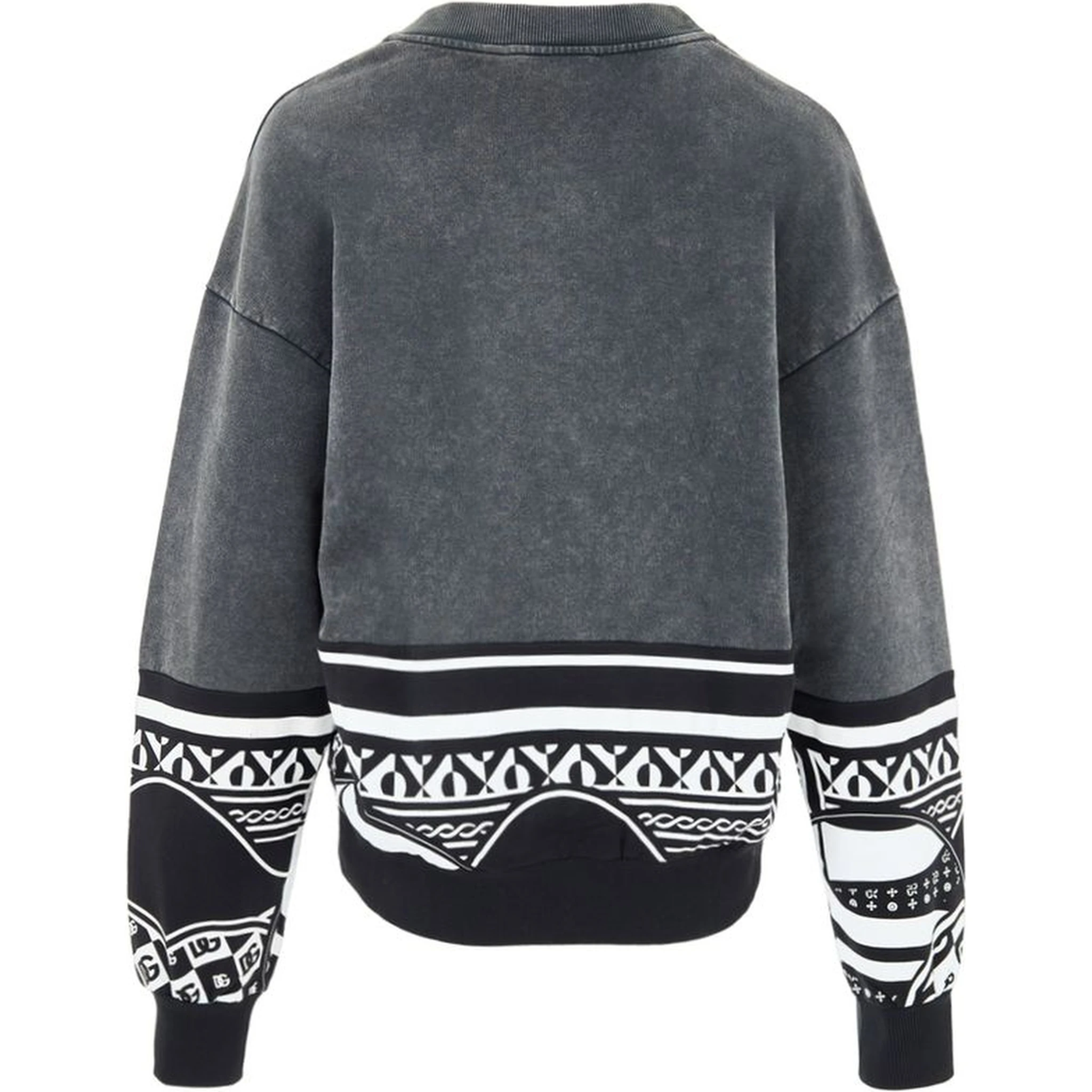 Black Cotton Sweatshirt