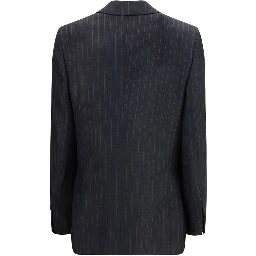 Gray Fleece Wool Blazer