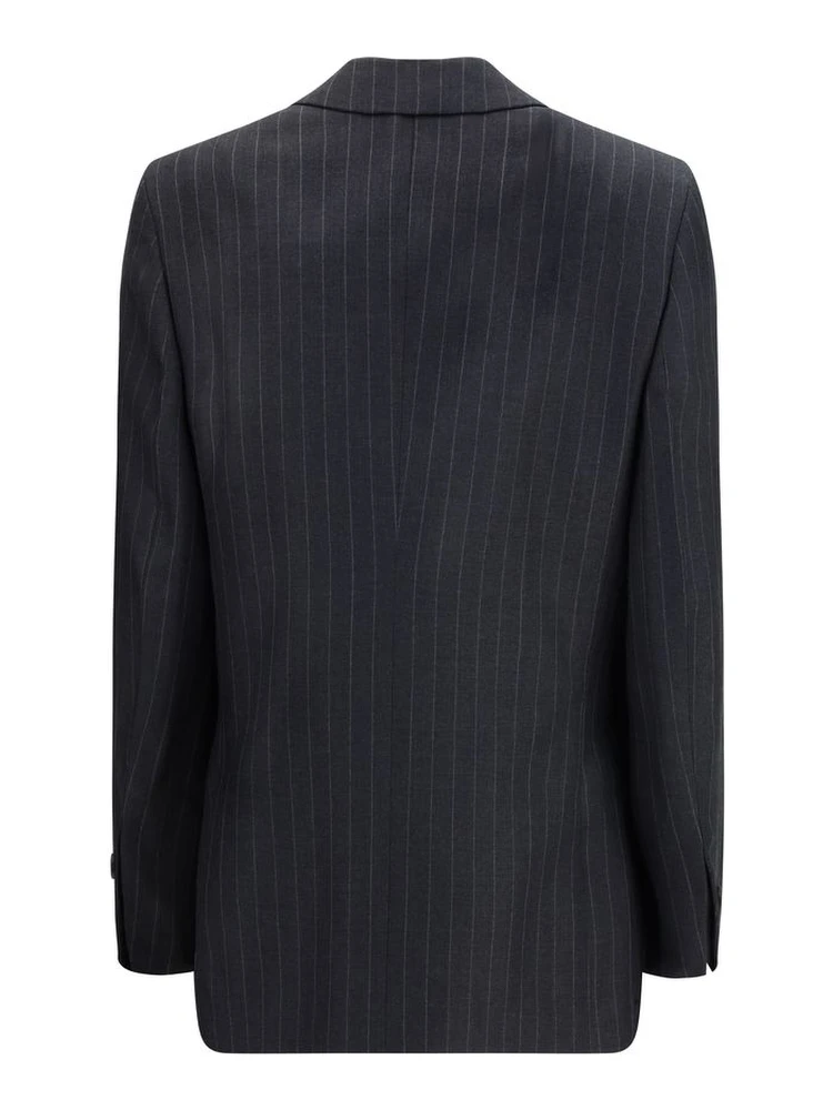 Gray Fleece Wool Blazer alternative