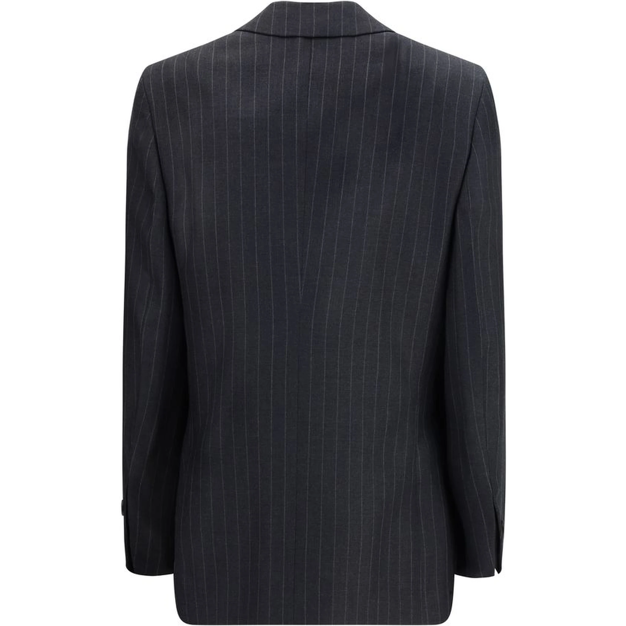Gray Fleece Wool Blazer