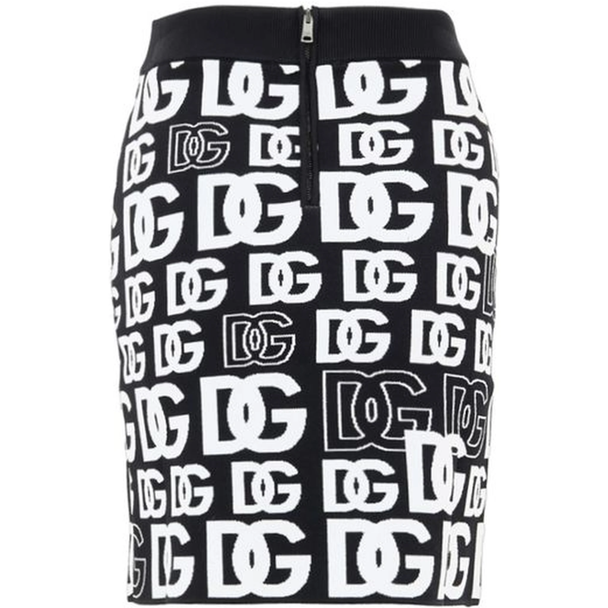 Black Cotton Mini Skirt