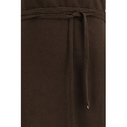 Brown Cotton Casual Dress
