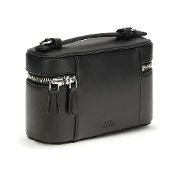 Black Calf Leather Bos Taurus Shoulder Bag