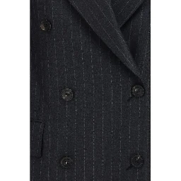 Gray Fleece Wool Blazer