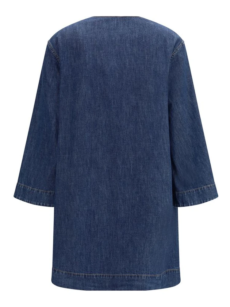 Blue Cotton Casual Dress alternative