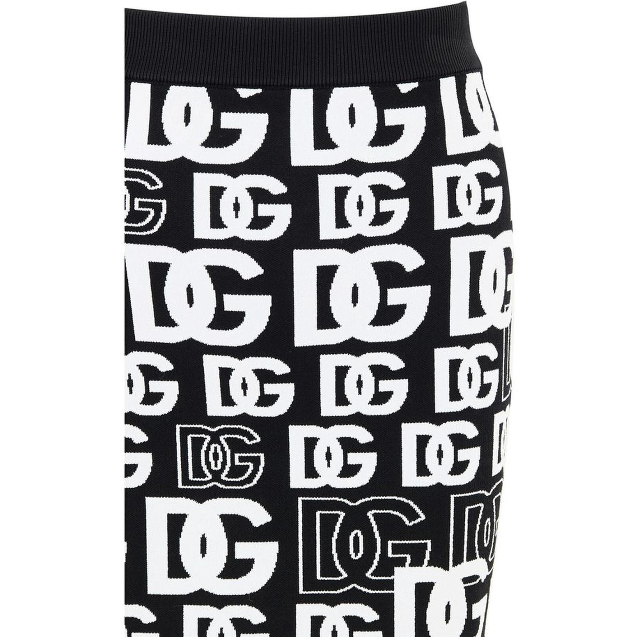 Black Cotton Mini Skirt