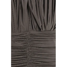 Brown Copper Casual Dress
