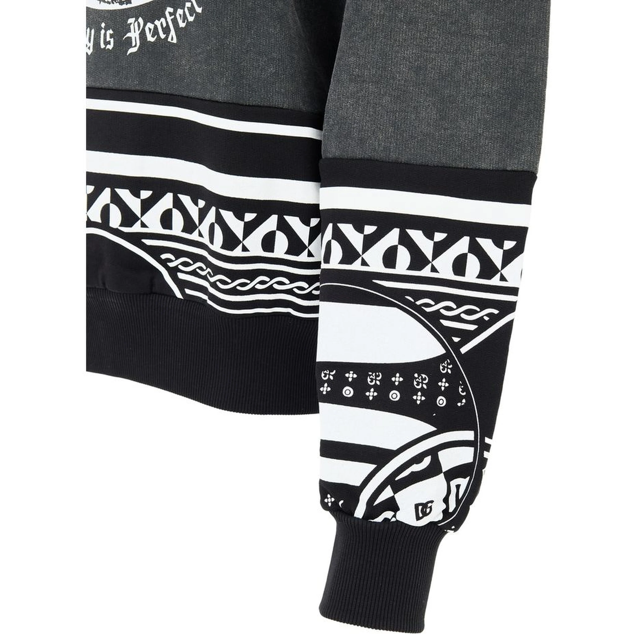 Black Cotton Sweatshirt