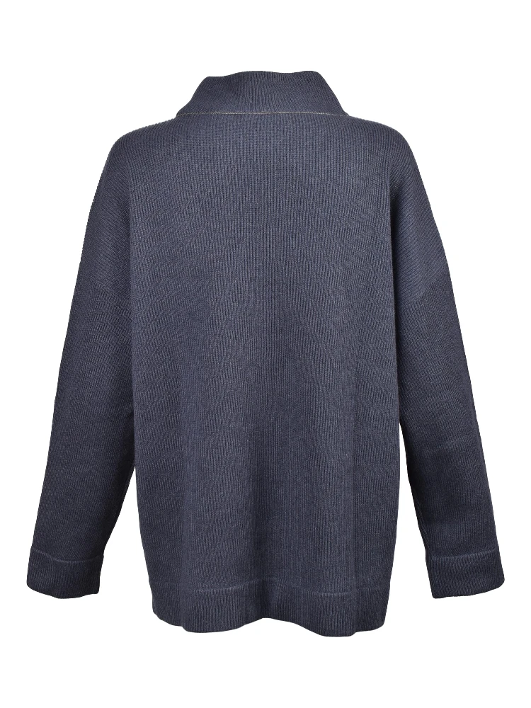 Blue Cashmere Sweater