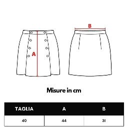 Black Cotton Mini Skirt