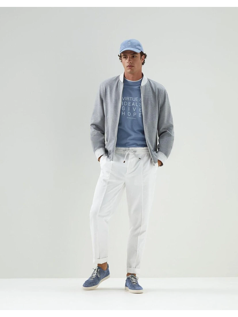 Bicolor Cotton T-Shirt