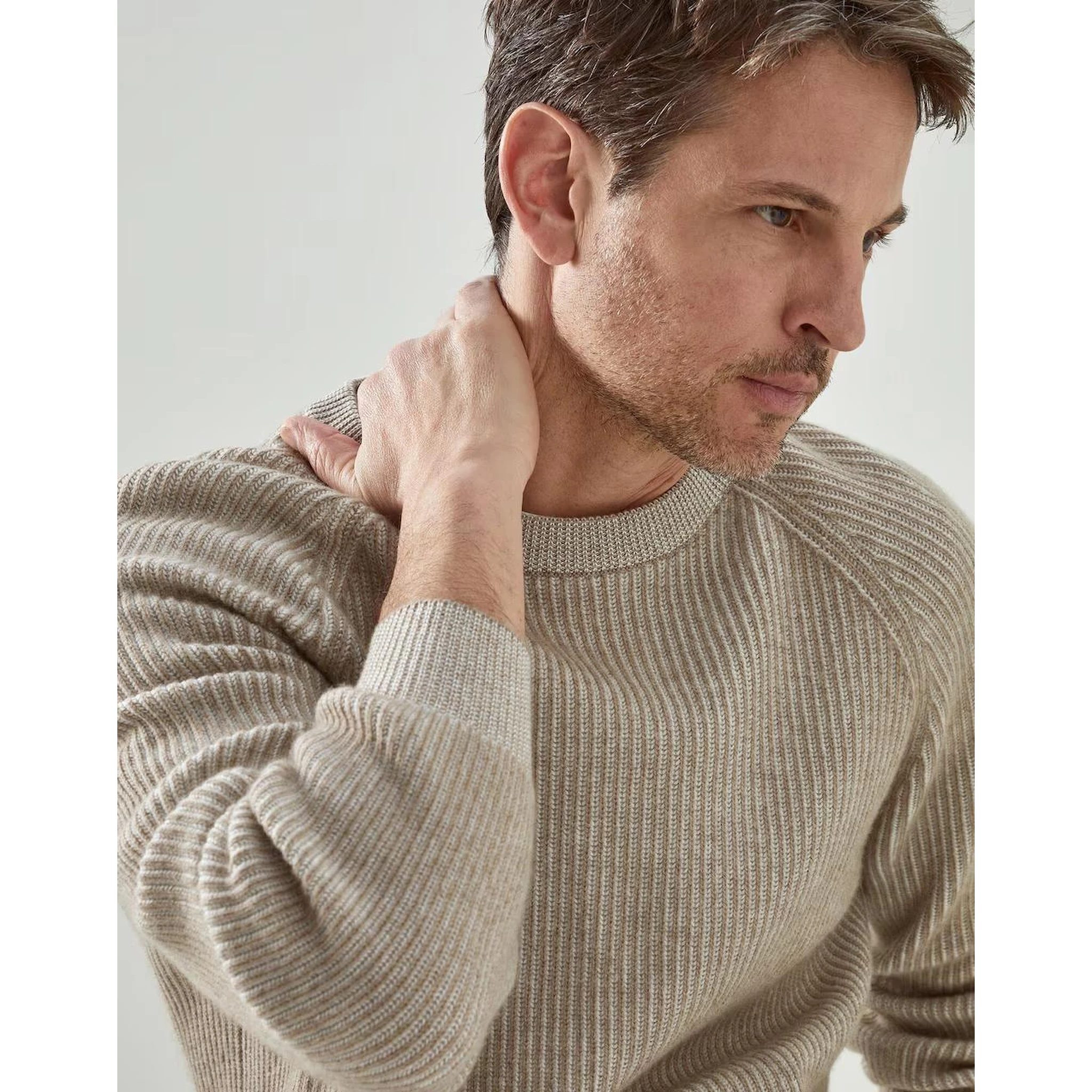 Bicolor Cashmere Sweater