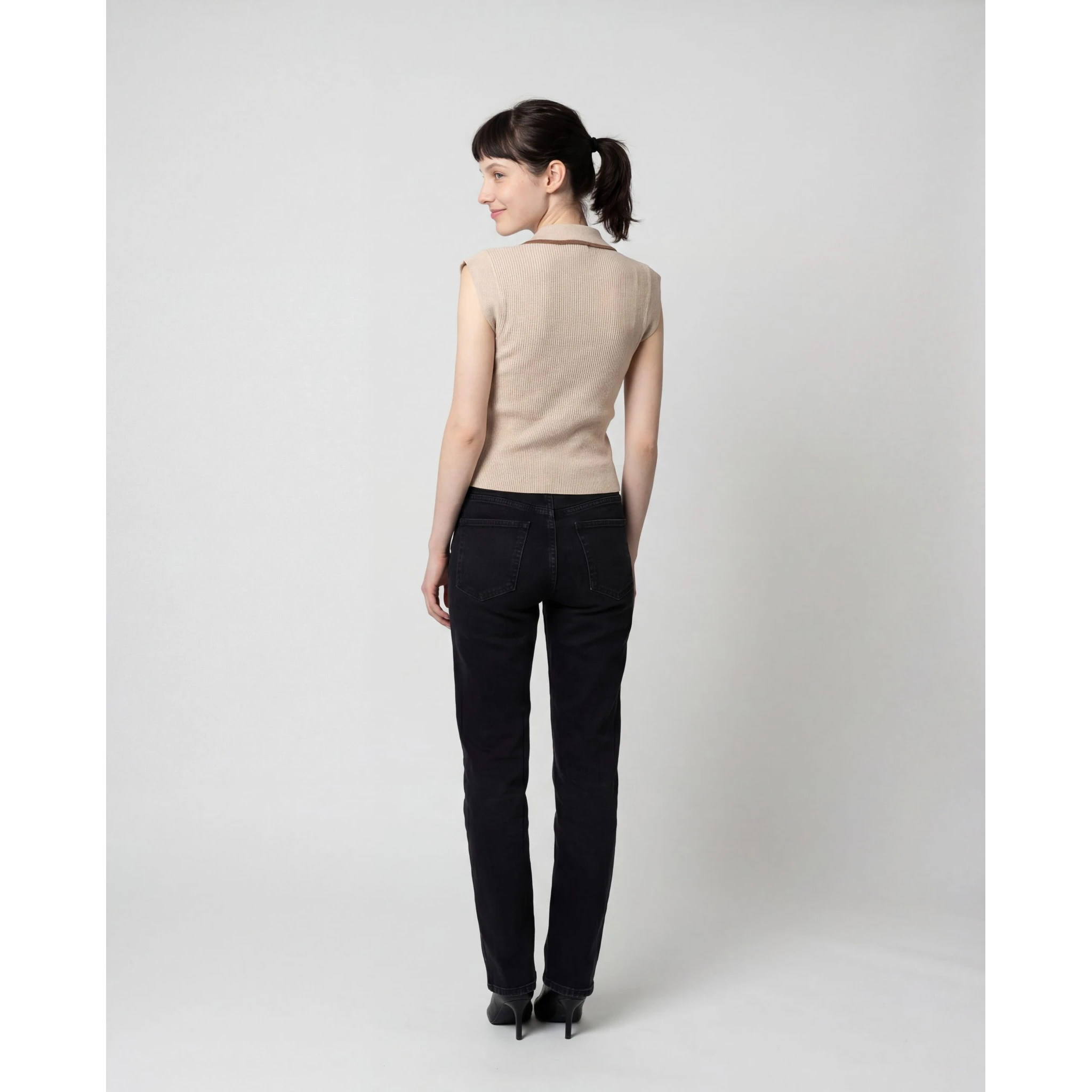 Beige Cashmere Sweater