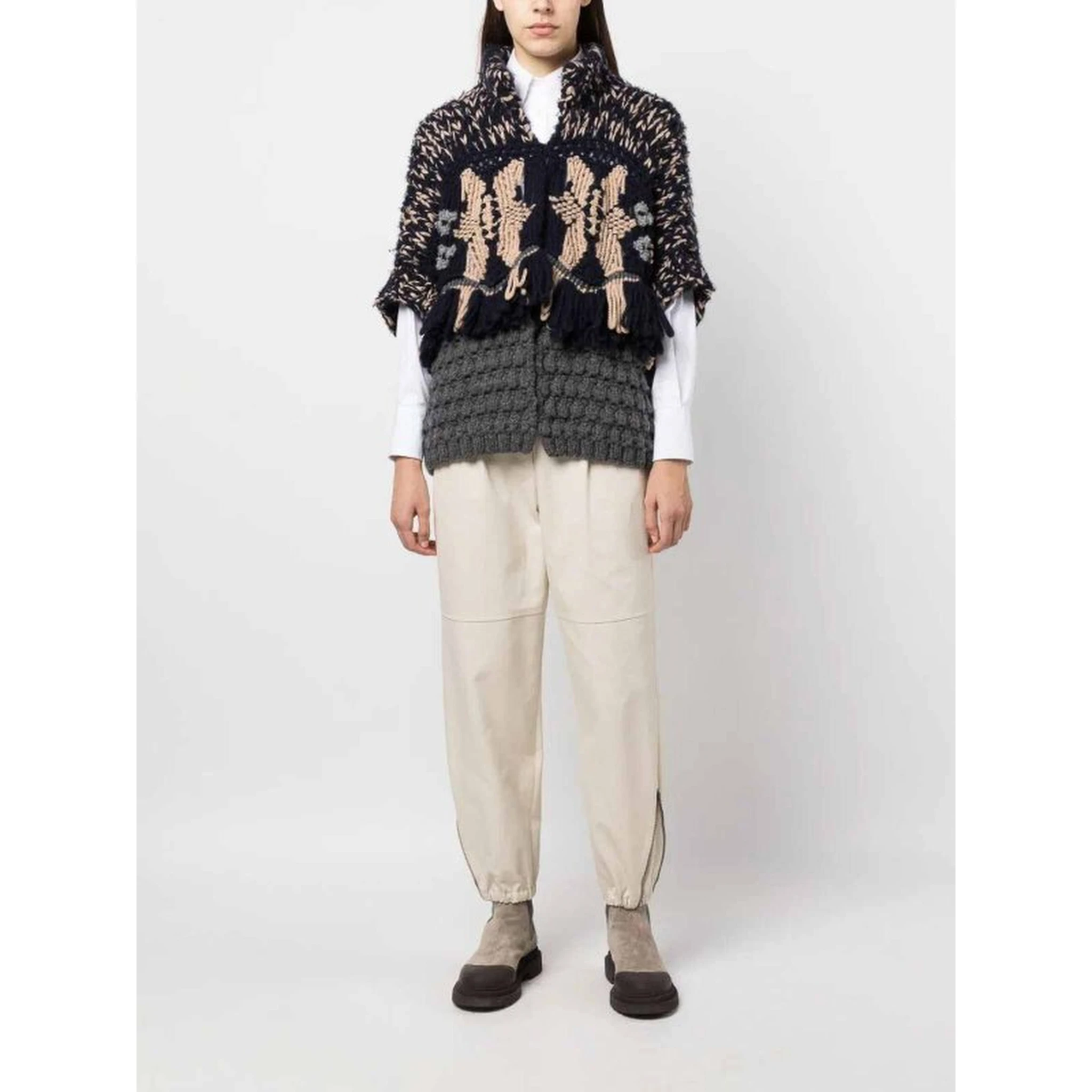 Bicolor Cashmere Cashmere Sweater