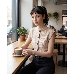 Beige Cashmere Sweater