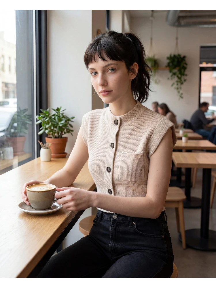 Beige Cashmere Sweater alternative