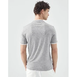 Gray Silk T-Shirt