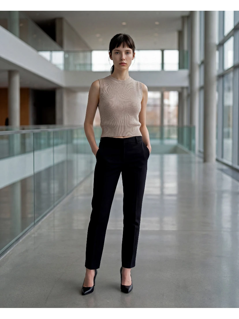 Beige Cashmere Sweater