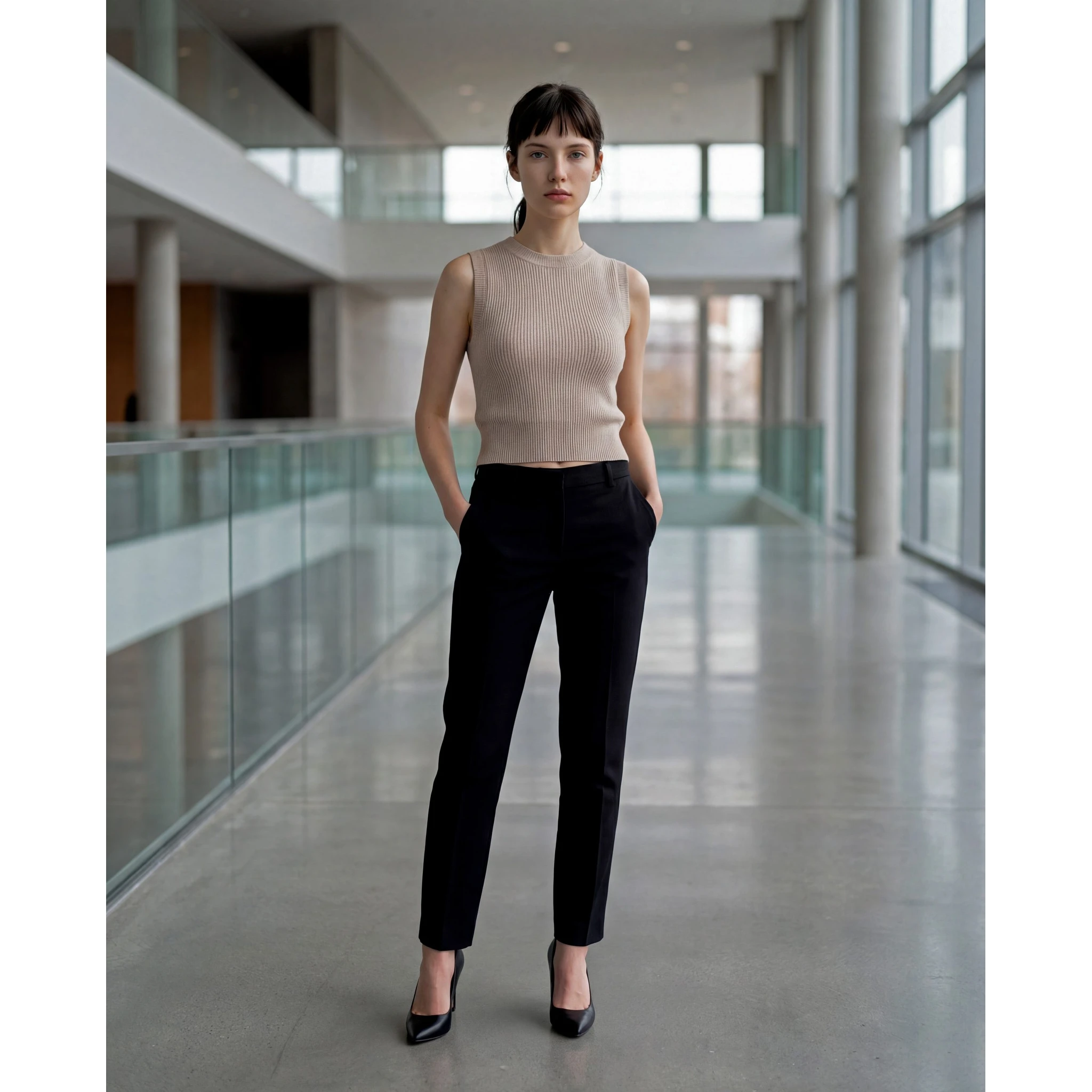 Beige Cashmere Sweater