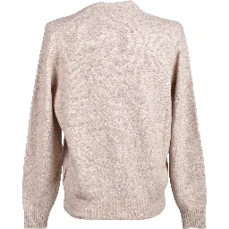 Beige Leather Cardigan