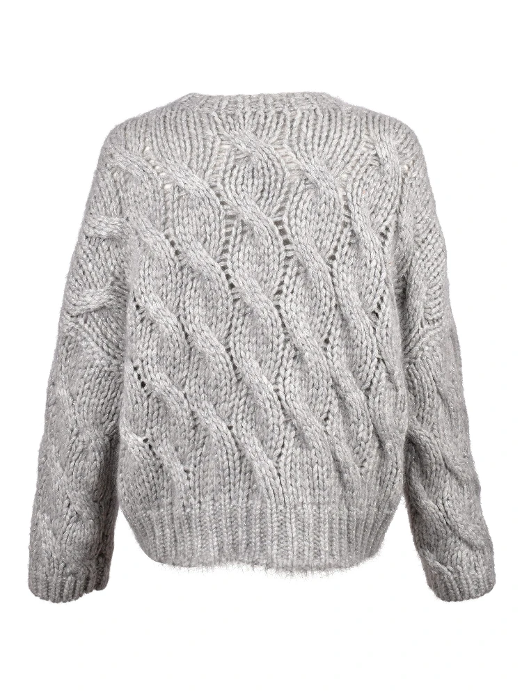 Gray Fabric Sweatshirt