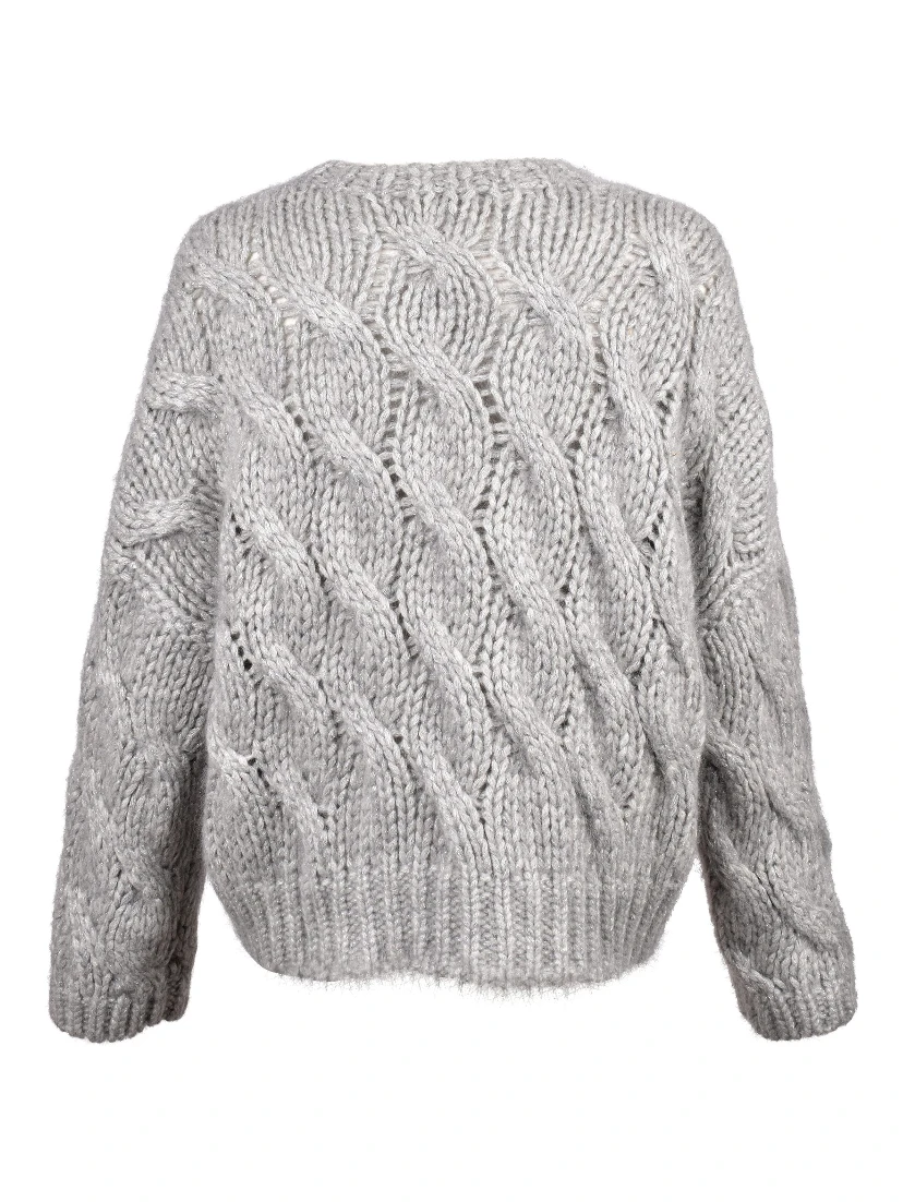 Gray Fabric Sweatshirt