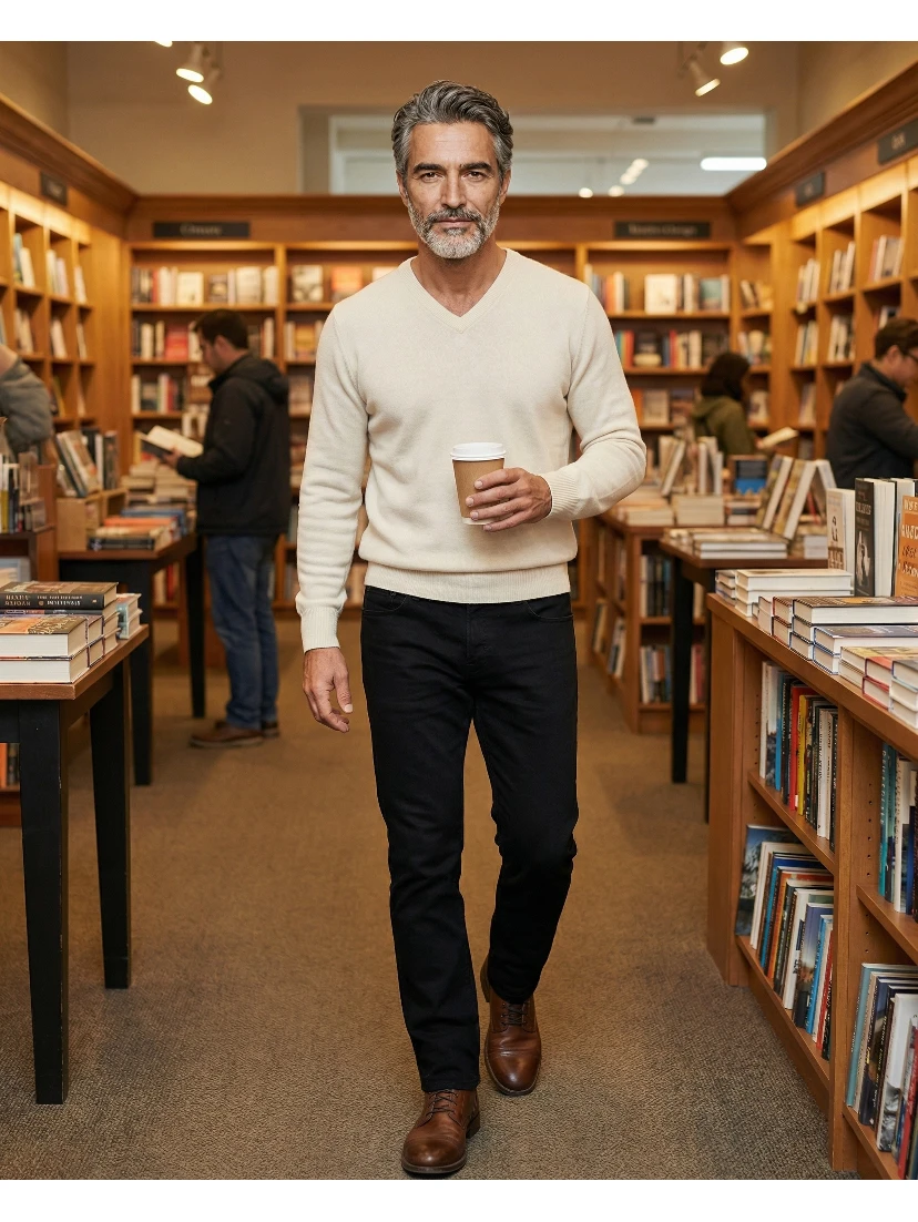 Beige Cashmere Sweatshirt