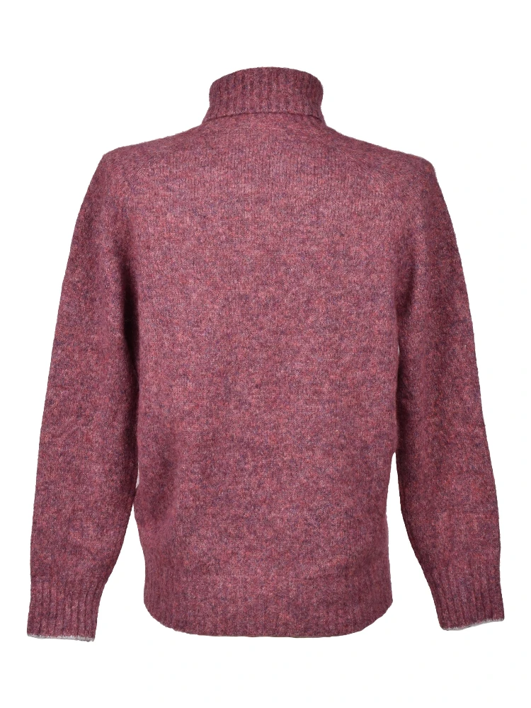 Burgundy Polyamide Turtleneck