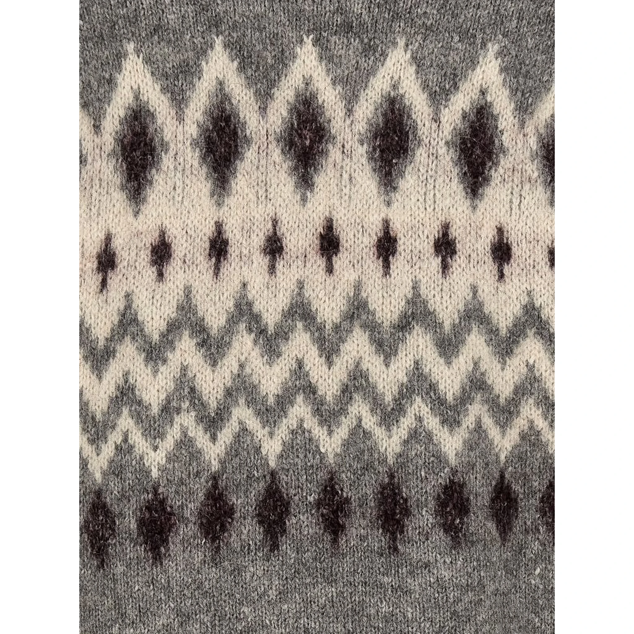 Gray Leather Sweatshirt