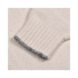 White Leather Turtleneck