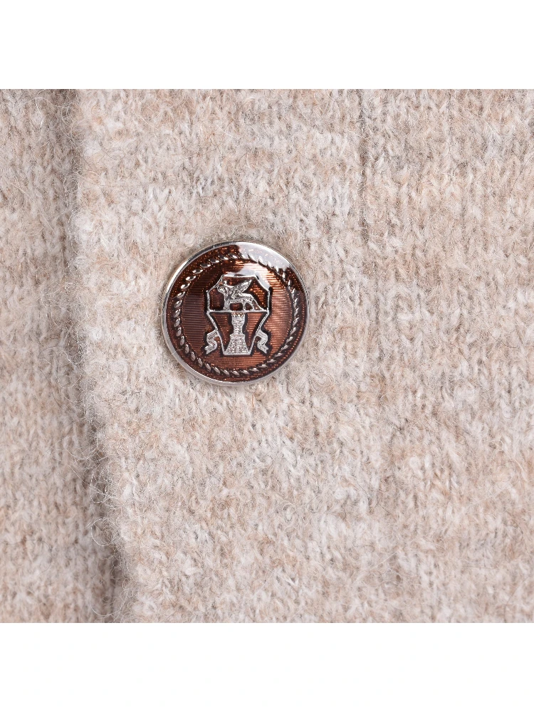 Beige Leather Cardigan alternative