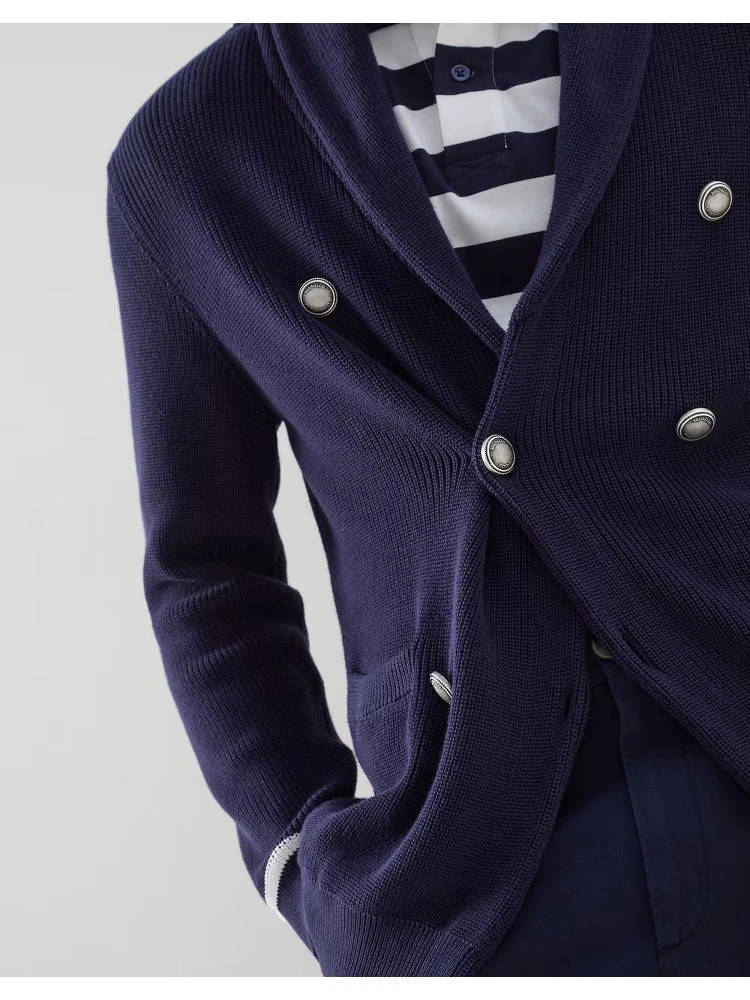 Navy Blue Cotton Cardigan alternative