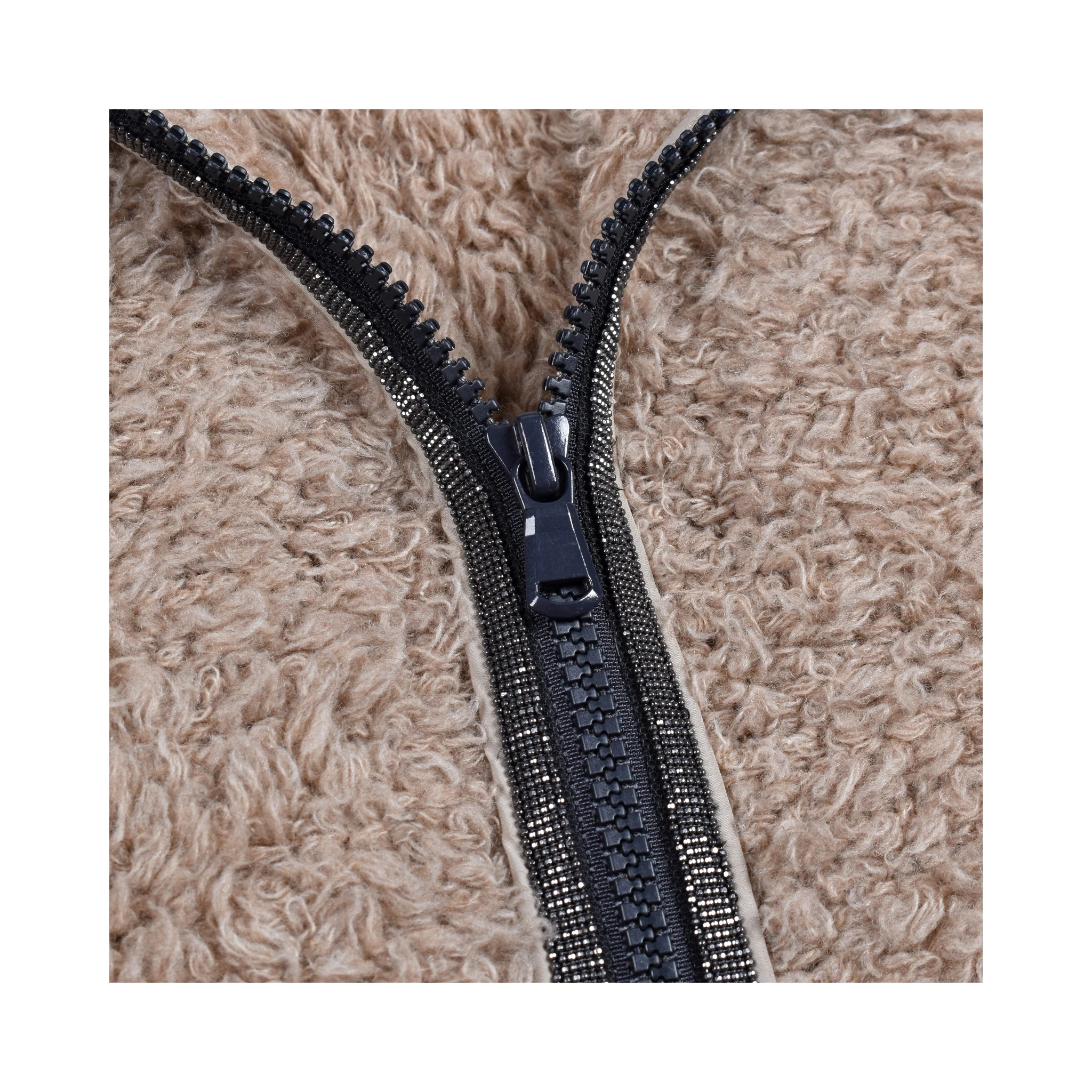 Brown Cashmere Sleeveles Sweater