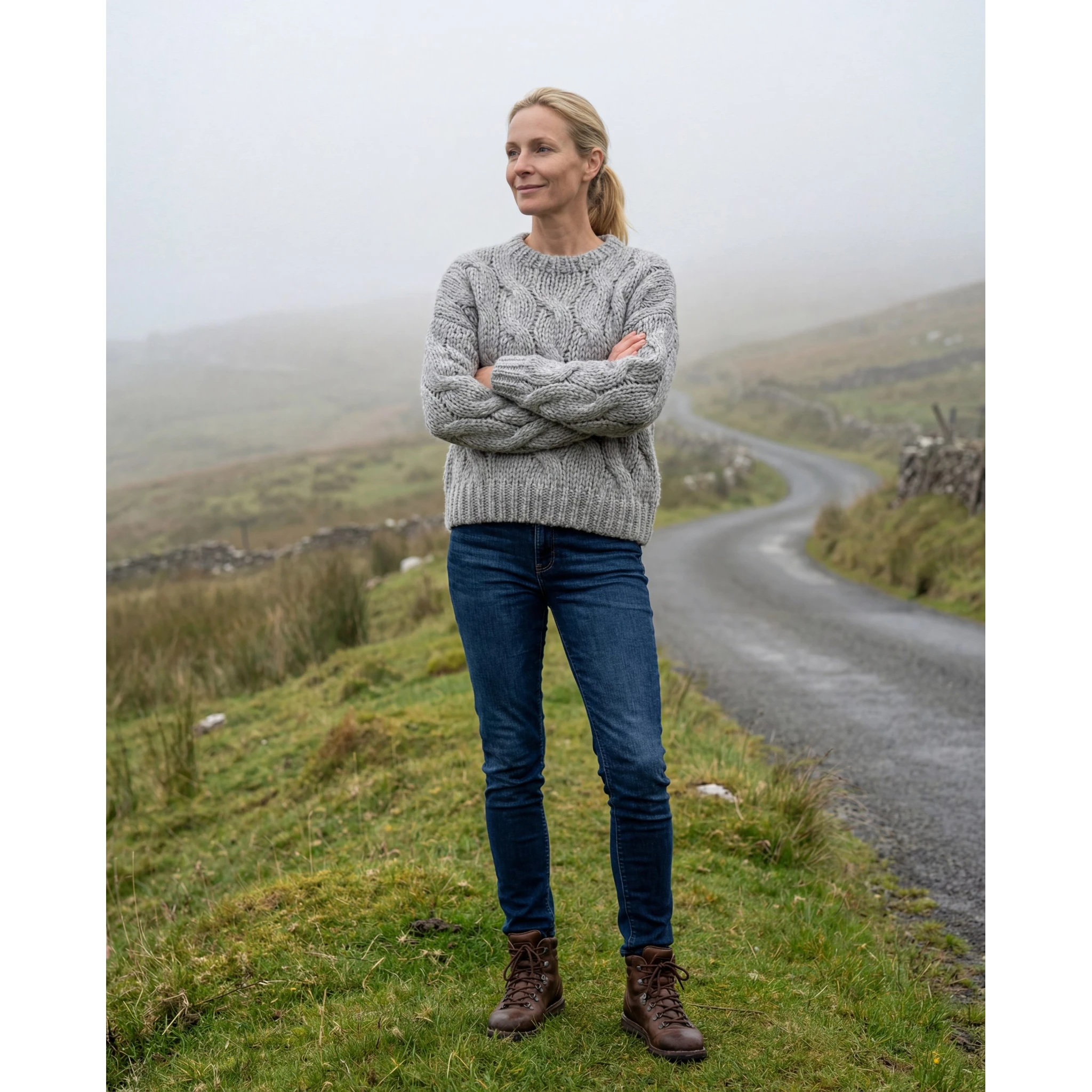 Gray Fabric Sweatshirt