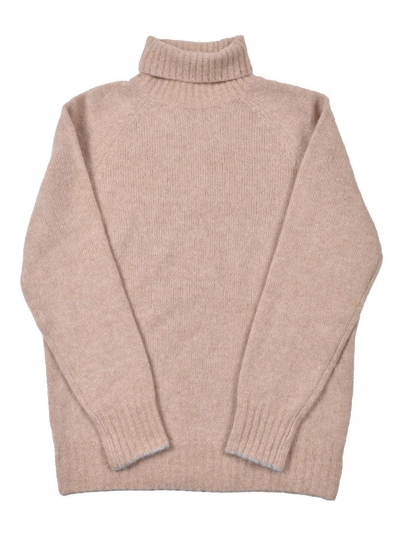 Bicolor Polyamide Turtleneck