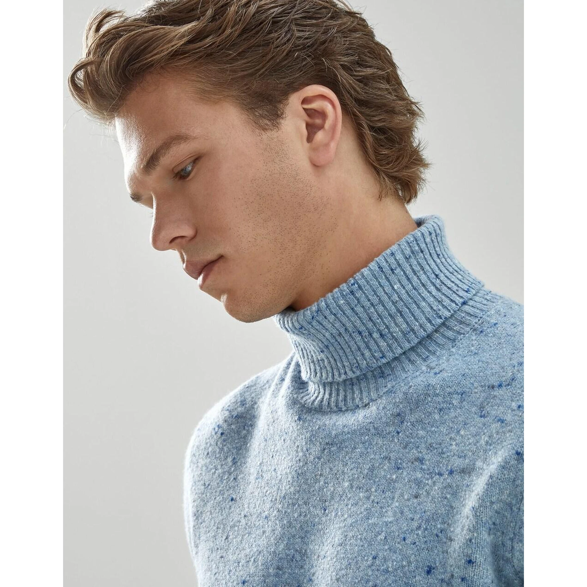 Light Blue Wool Sweatshirt