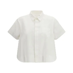 White Cotton Shortsleeve Shirt
