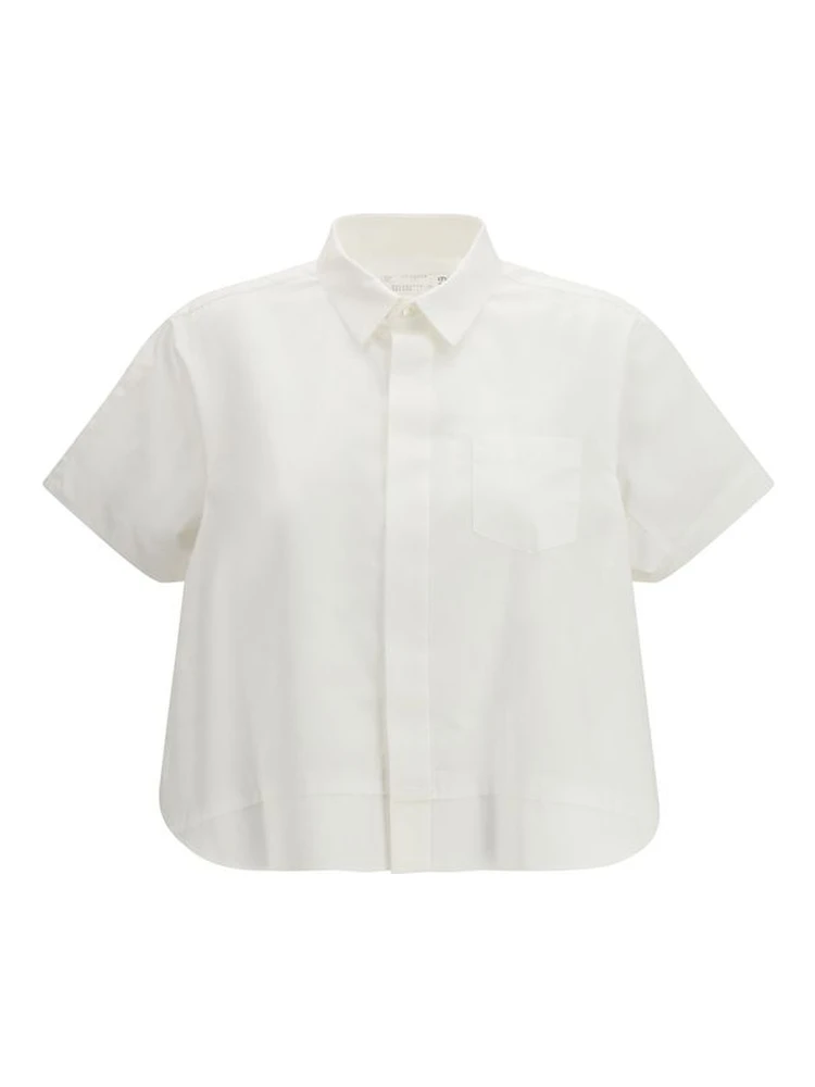 White Cotton Shortsleeve Shirt