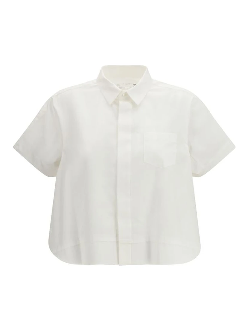 White Cotton Shortsleeve Shirt