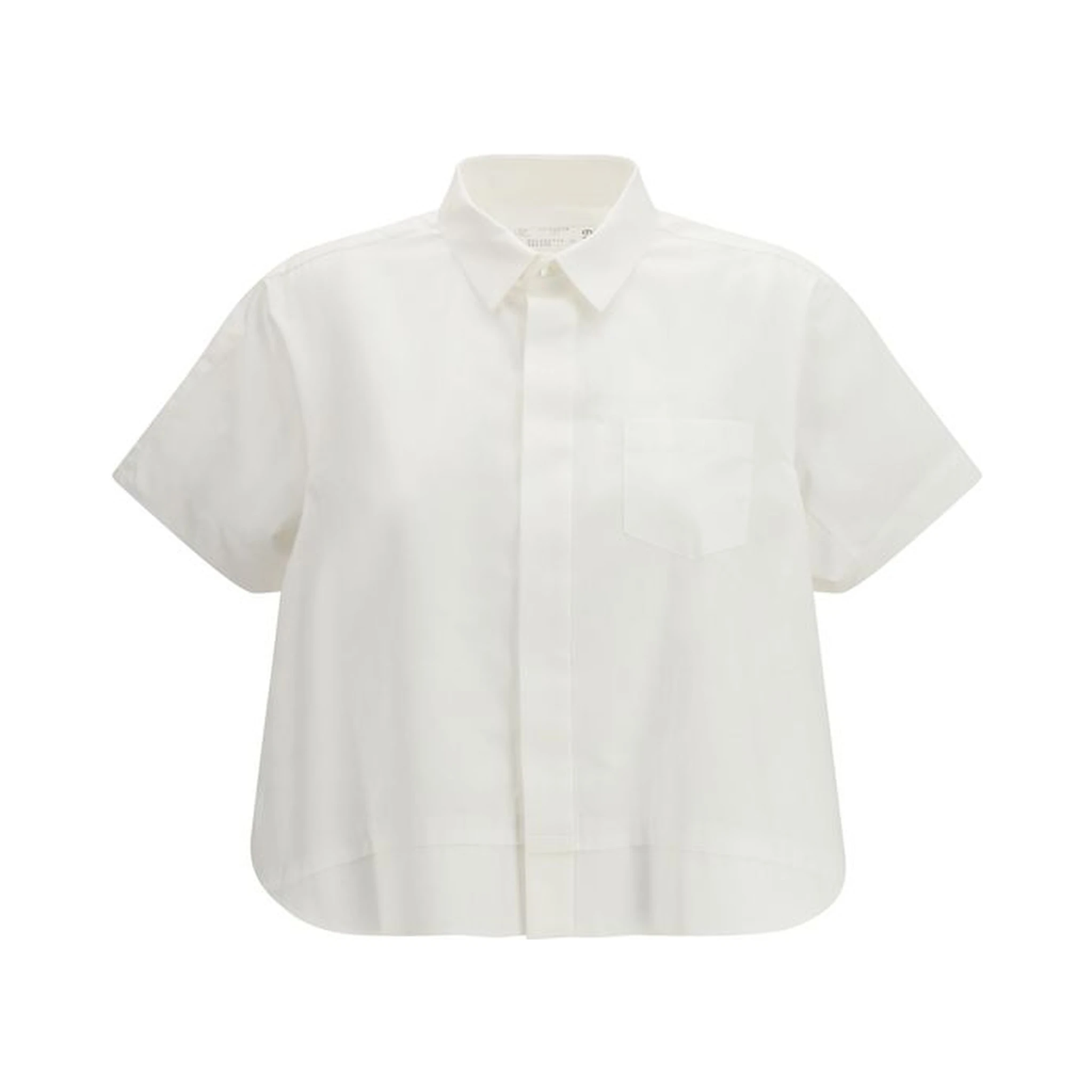 White Cotton Shortsleeve Shirt