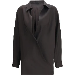 Black Wool Dress Shirt