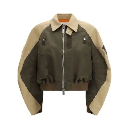 Bicolor Cotton Bomber