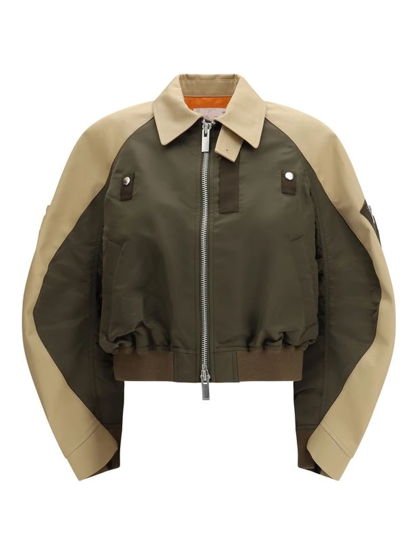 Bicolor Cotton Bomber