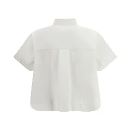White Cotton Shortsleeve Shirt