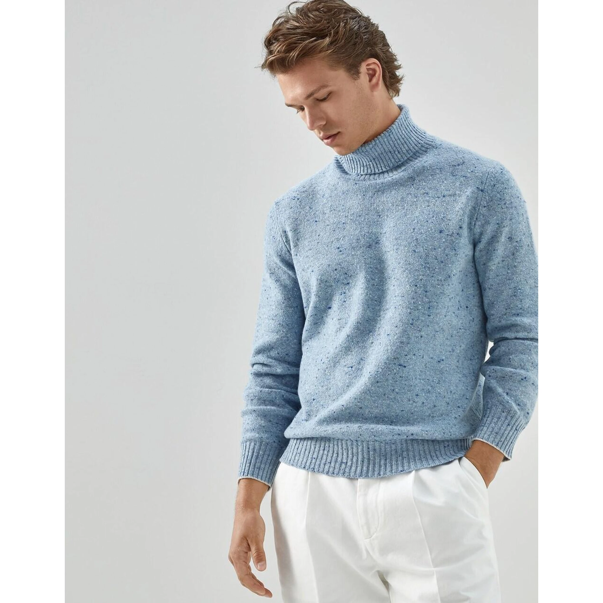 Light Blue Wool Sweatshirt