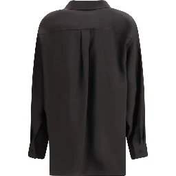 Black Wool Dress Shirt