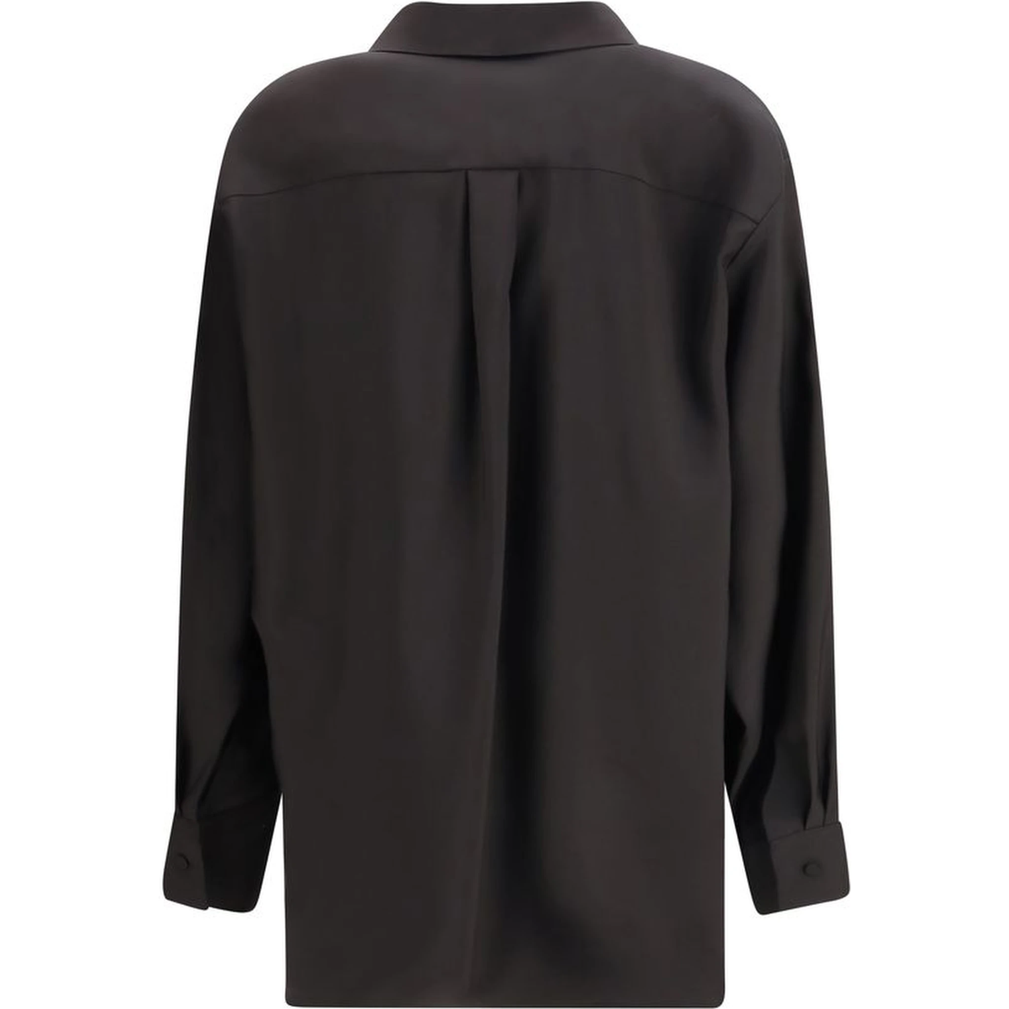 Black Wool Dress Shirt