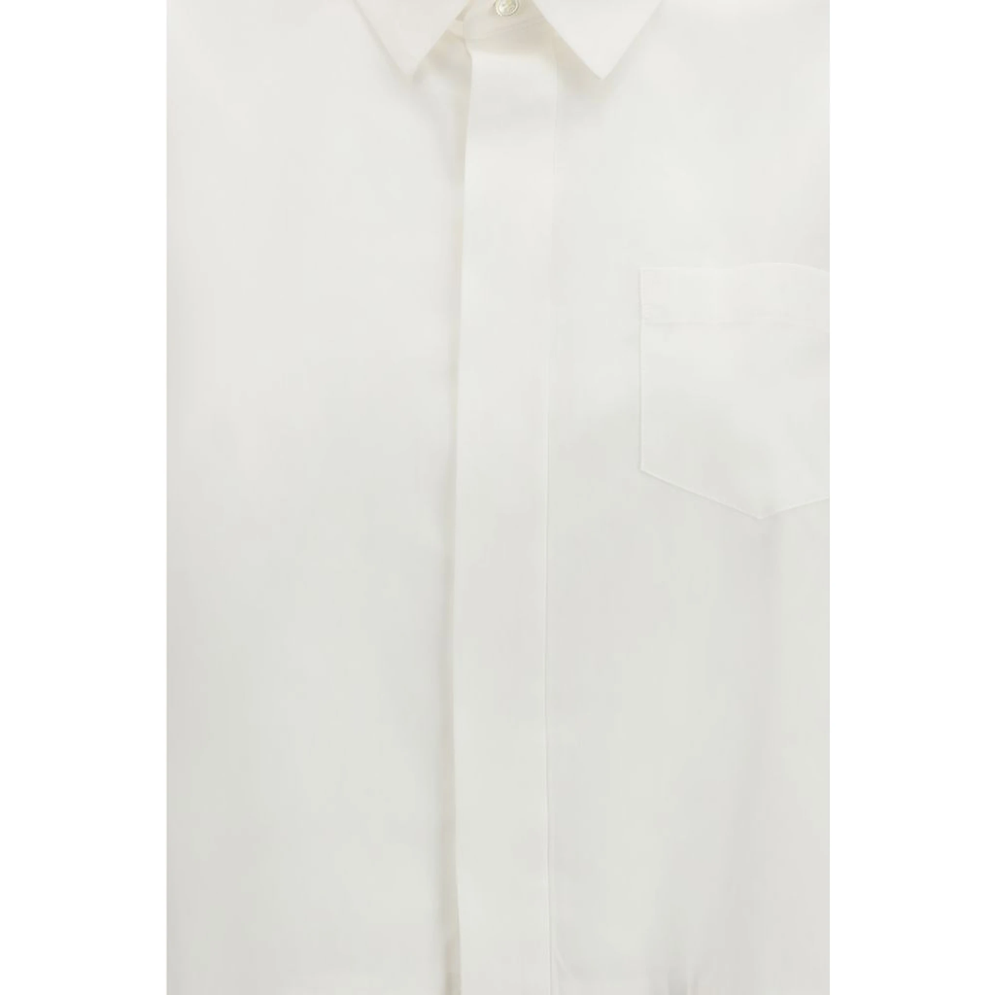 White Cotton Shortsleeve Shirt